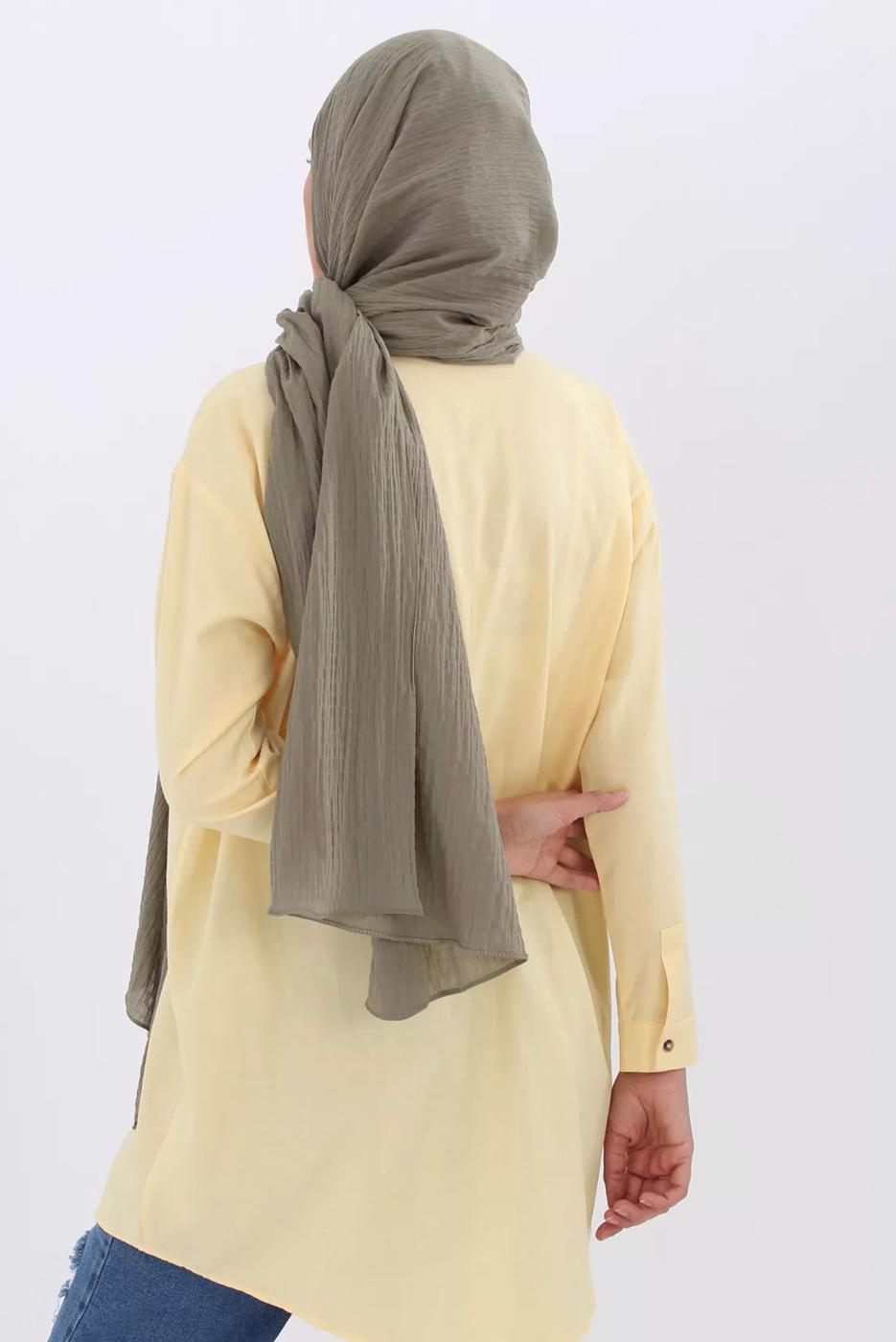 Hijab clothing GREEN COTTON SHAWL 90030