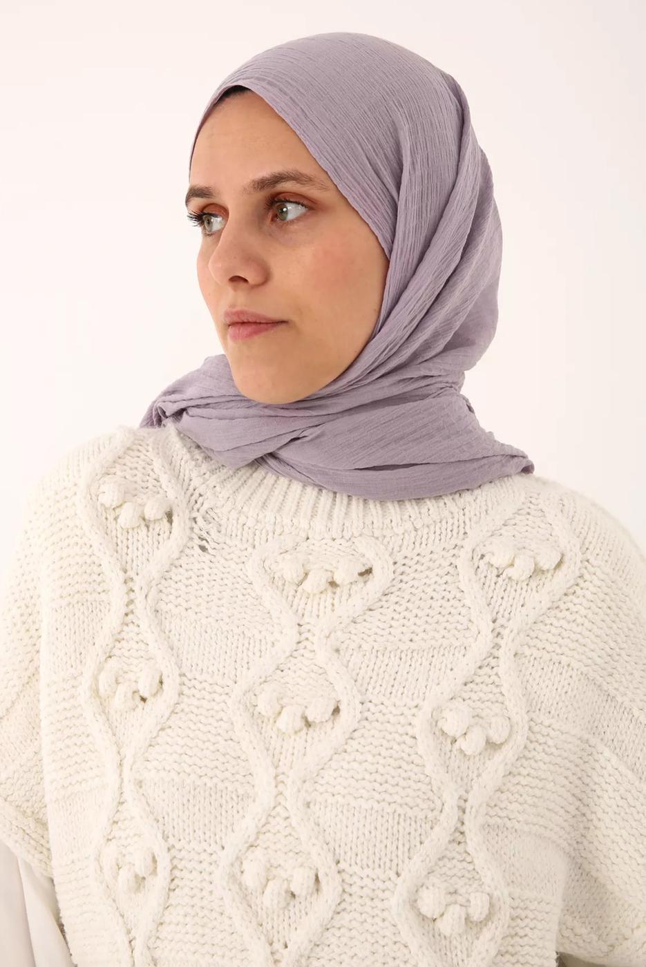 Vêtements hijab POURPRE CHÂLE EN COTON 90030