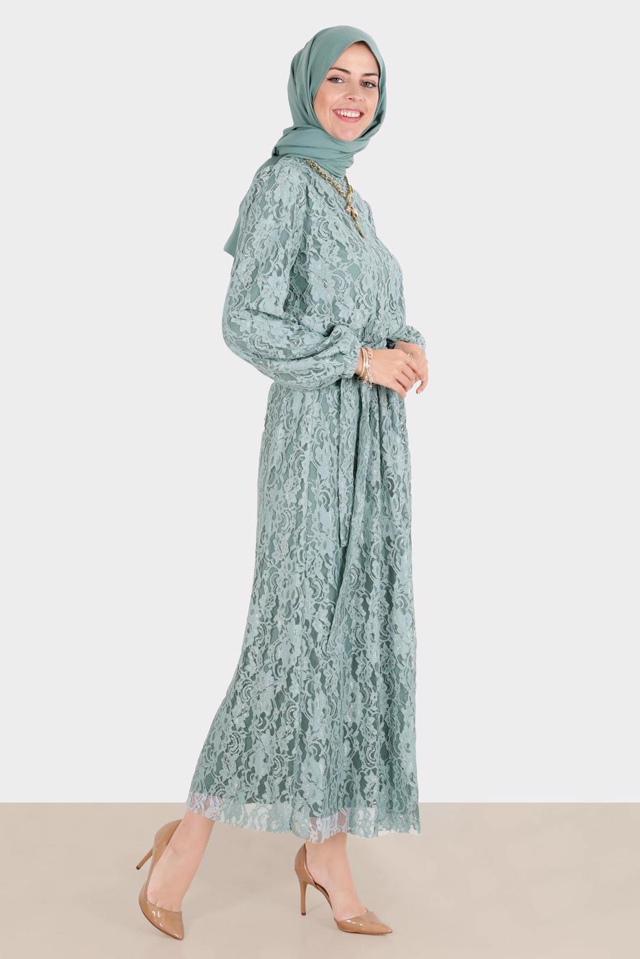 Hijab clothing BLUE ALVINA TWO-PIECES SKIRTED SUIT T 42844