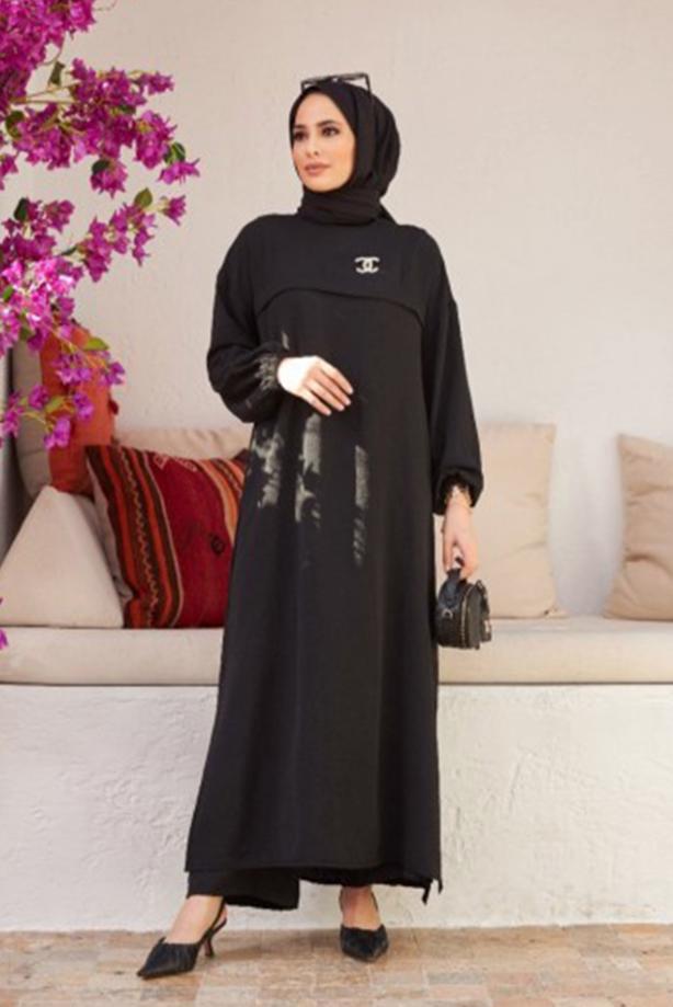 Vêtements hijab  PANTS SUIT WITH ELASTIC CUFFS 0704  - TRENDTESETTÜR