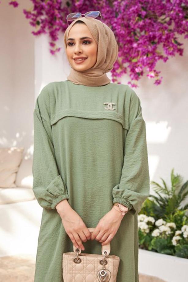 Vêtements hijab  PANTS SUIT WITH ELASTIC CUFFS 0704  - TRENDTESETTÜR