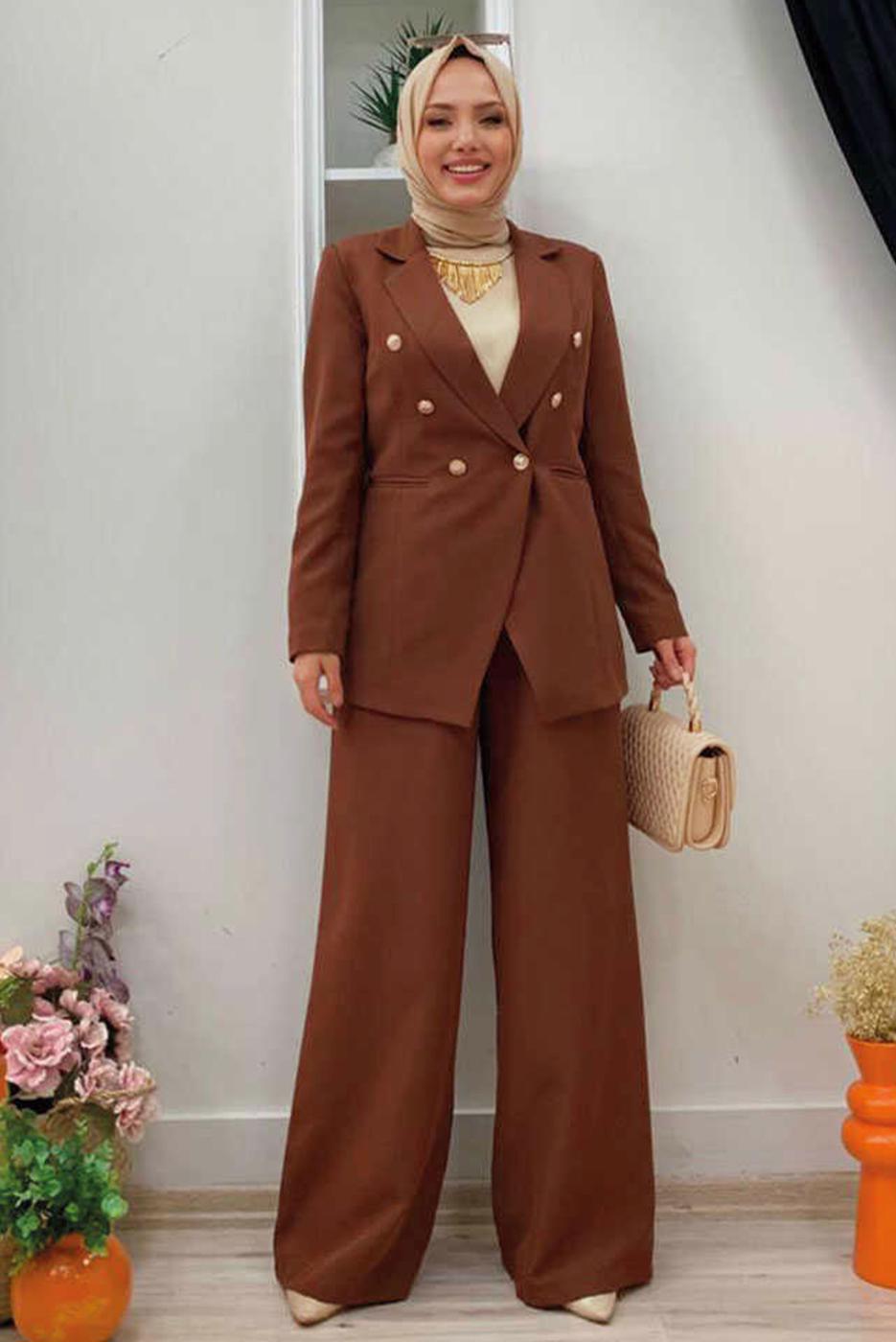 Tesettür giyim TABA T 2038 BYM- PANT. TAKIM