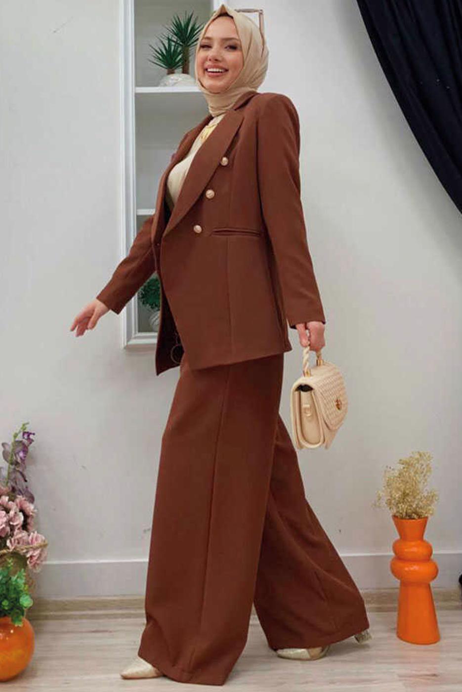 Tesettür giyim TABA T 2038 BYM- PANT. TAKIM