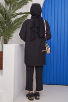 Tesettür giyim SİYAH CEPLİ DÜĞMELİ PANT. TAKIM 24051 