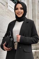 Tesettür giyim SİYAH KLASİK PANT. TAKIM 2538	