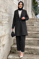 Tesettür giyim SİYAH KLASİK PANT. TAKIM 2538	