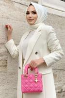 Tesettür giyim EKRU KLASİK PANT. TAKIM 2538	