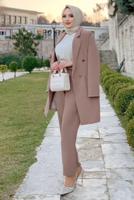 Hijab clothing MINK CLASSIC PANTS SUIT 2538