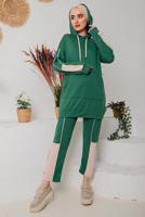 Vêtements hijab VERT ENSEMBLE SURVÊTEMENT PANTALON 2 COULEURS 2822 