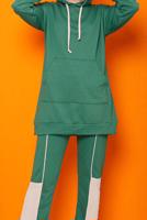Vêtements hijab VERT ENSEMBLE SURVÊTEMENT PANTALON 2 COULEURS 2822 