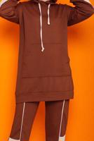 Vêtements hijab BRUN ENSEMBLE SURVÊTEMENT PANTALON 2 COULEURS 2822 