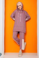 Vêtements hijab ROSE ENSEMBLE SURVÊTEMENT PANTALON 2 COULEURS 2822 