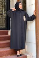 Vêtements hijab NOIR TUNIQUE DÉTAIL POCHES À PAILLETTES 5228