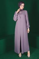 Hijab clothing PURPLE ALVINA CARGIGAN LOOKING OVERALL T 42766