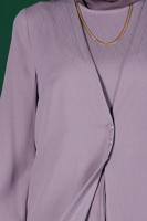 Hijab clothing PURPLE ALVINA CARGIGAN LOOKING OVERALL T 42766