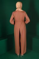 Hijab clothing BROWN ALVINA CARGIGAN LOOKING OVERALL T 42766