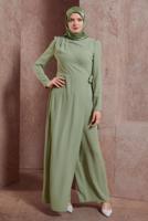 Hijab clothing GREEN ALVINA TIE DETAILED OVERALLS T 42885