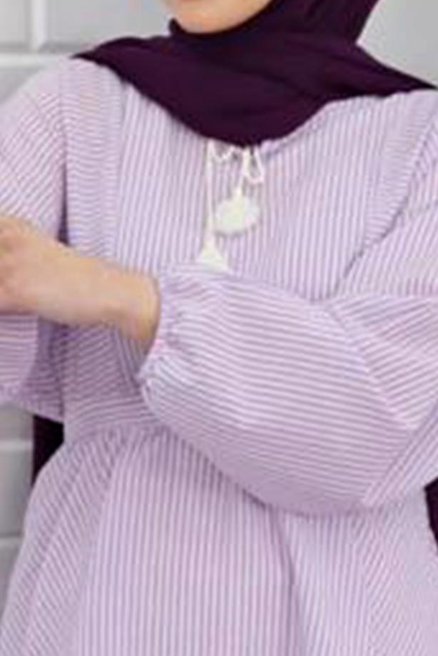Vêtements hijab  STRIPED TUNIC 1218  - TRENDTESETTÜR