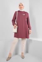 Vêtements hijab ROSE ALVINA TUNIQUE GRANDE TAILLE T 20247