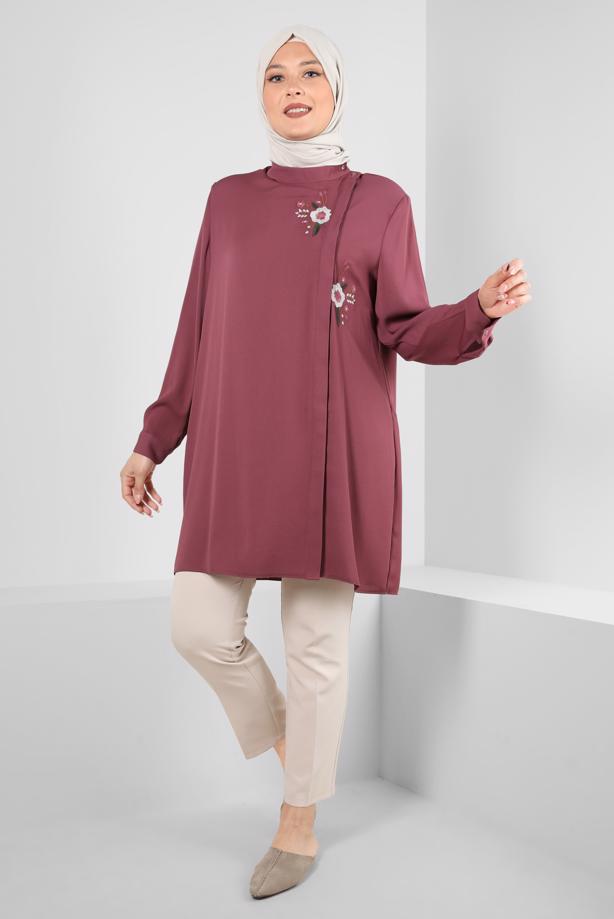 Vêtements hijab ROSE ALVINA TUNIQUE GRANDE TAILLE T 20247 - TRENDTESETTÜR