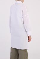 Tesettür giyim BEYAZ DÜĞMELİ TUNİK 25005 