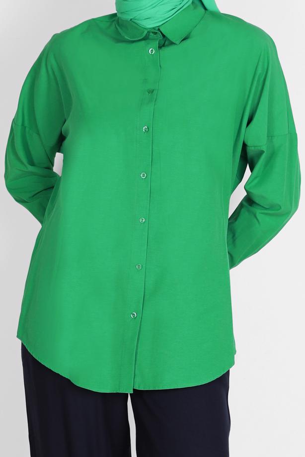 Hijab clothing  BUTTONED BASIC TUNIC 3900  - TRENDTESETTÜR