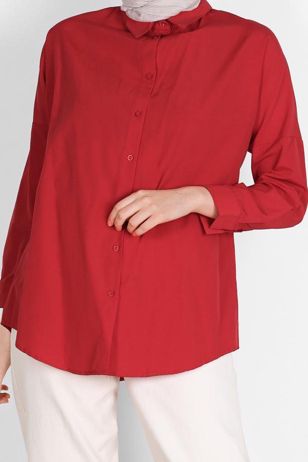 Hijab clothing  BUTTONED BASIC TUNIC 3900  - TRENDTESETTÜR