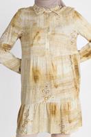 Tesettür giyim TURUNCU ALVİNA BATİK ÇİÇEK DESENLİ TUNİK T 42666