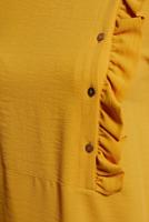 Tesettür giyim SARI ALVİNA FIRFIR DETAYLI DÜĞMELİ TUNİK T 42825