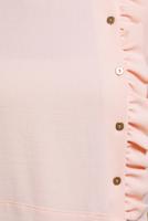 Tesettür giyim PUDRA ALVİNA FIRFIR DETAYLI DÜĞMELİ TUNİK T 42825