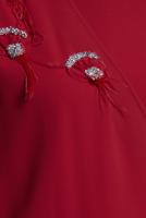 Tesettür giyim KIRMIZI ALVİNA BAĞLAMA DETAYLI TUNİK T 42880