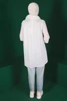 Tesettür giyim KREM ALVİNA BAĞLAMA DETAYLI FİSTOLU TUNİK T 42927