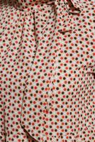 Tesettür giyim BEJ ALVİNA PUANTİYE DESENLİ TUNİK T 42932