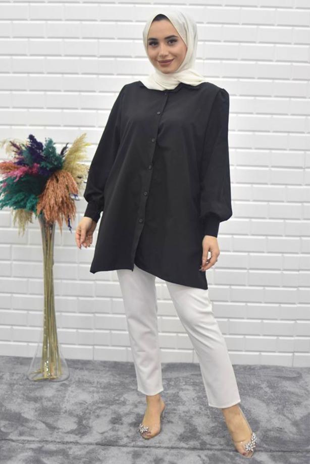 Vêtements hijab  BUTTONED SALAS TUNIC 5125  - TRENDTESETTÜR