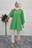 Vêtements hijab VERT TUNIQUE SALAS À BOUTONS 5125