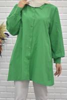 Vêtements hijab VERT TUNIQUE SALAS À BOUTONS 5125
