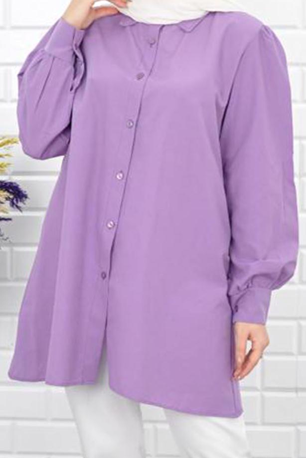 Vêtements hijab  BUTTONED SALAS TUNIC 5125  - TRENDTESETTÜR
