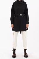 Tesettür giyim SİYAH KUŞAKLI TUNİK 70105 