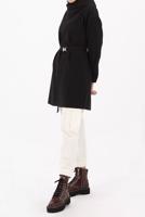 Tesettür giyim SİYAH KUŞAKLI TUNİK 70105 