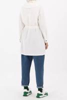 Tesettür giyim EKRU KUŞAKLI TUNİK 70105 