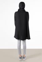 Vêtements hijab NOIR TUNIQUE DÉTAIL GEM 7381