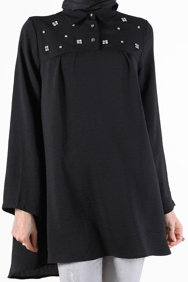 Vêtements hijab  GEM DETAIL TUNIC 7381  - TRENDTESETTÜR
