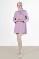 Hijab clothing PURPLE GEM DETAIL TUNIC 7381 
