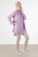 Hijab clothing PURPLE GEM DETAIL TUNIC 7381 