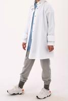 Tesettür giyim BEYAZ ASİMETRİK KESİM ÇITÇITLI KAP 11058 