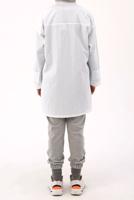 Tesettür giyim BEYAZ ASİMETRİK KESİM ÇITÇITLI KAP 11058 