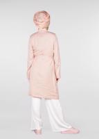 Tesettür giyim PUDRA HAKİM YAKA FERMUARLI TRENÇKOT 1226	