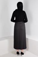 Tesettür giyim SİYAH ALVİNA KREP BLUZ T 43381