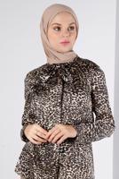 Hijab clothing BROWN ALVINA SATIN BLOUSE T 43410
