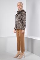 Hijab clothing BROWN ALVINA SATIN BLOUSE T 43410